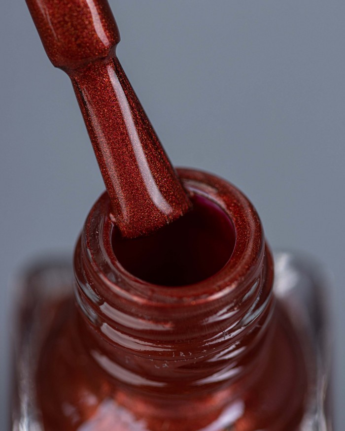 Swanky Stamping, Лак для стемпинга M116 - оранжево-красный, металлик, плотный, 6 ml