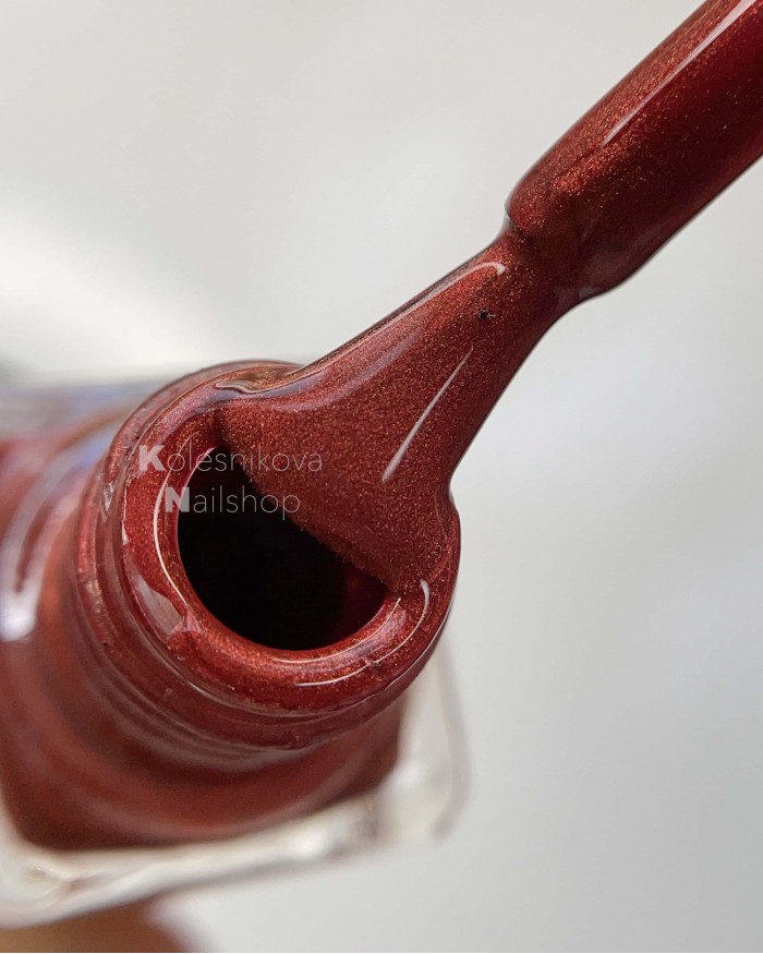 Swanky Stamping, Лак для стемпинга M116 - оранжево-красный, металлик, плотный, 6 ml