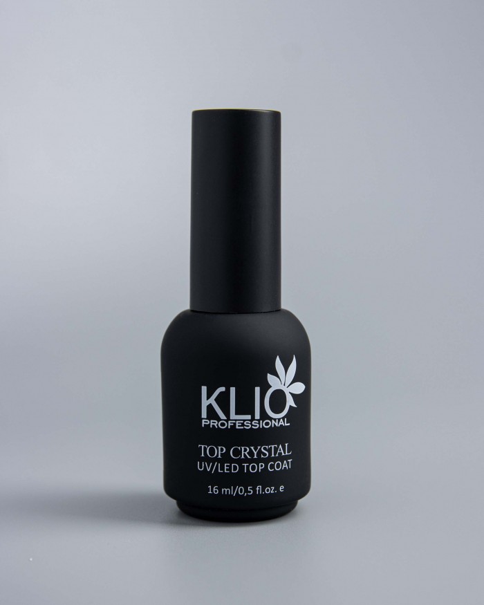 Klio Top Crystal без липкого слоя, для темных оттенков, 16 ml