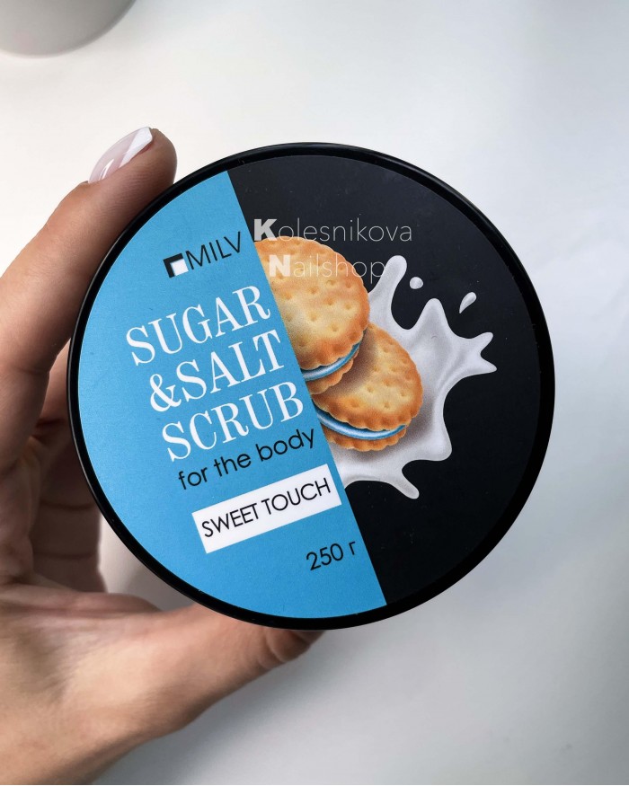 Milv Сахарно-солевой скраб для тела «Печенье». 250 г